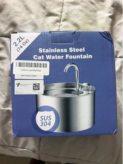 Stainless Steel Cat Water Fountain