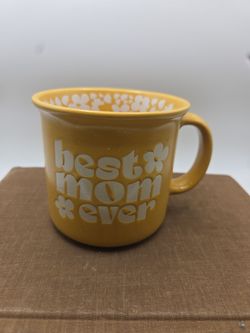 Retro Best Mom Ever Floral Mug