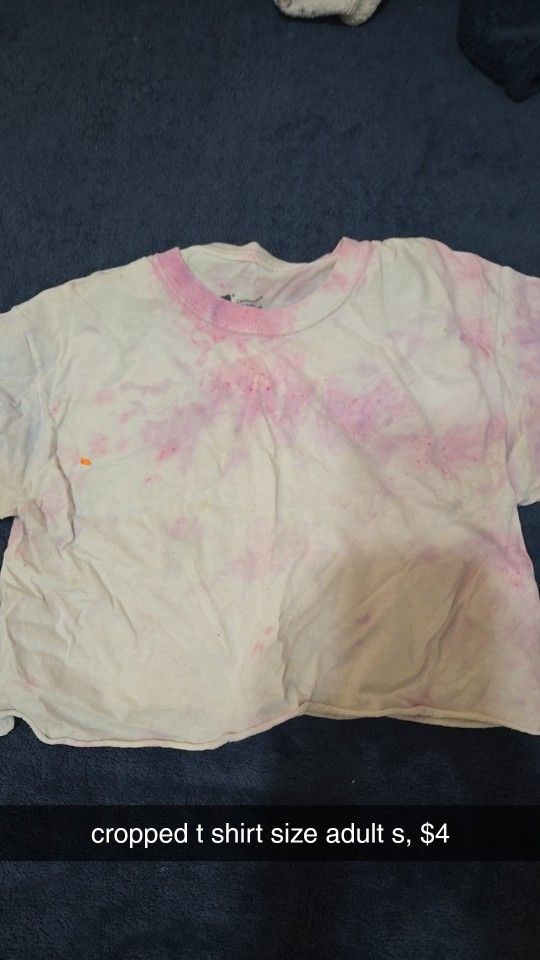 tie dye cropped t shirt