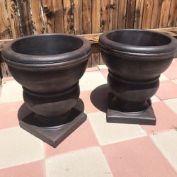 New Flower Pots Made Out Of Cement 