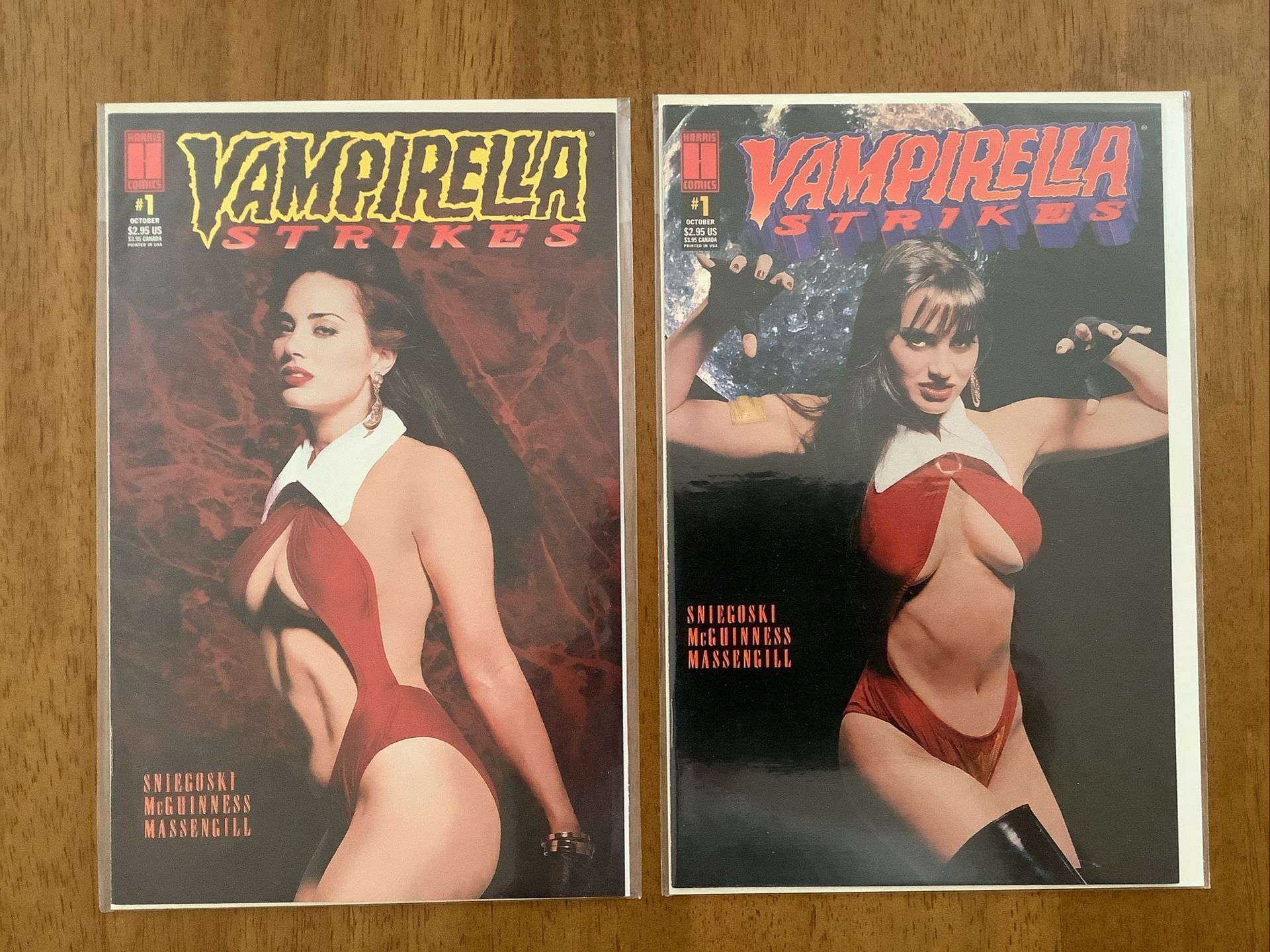 Vampirella Strikes #1 Set Of Two Photo Variants 1995