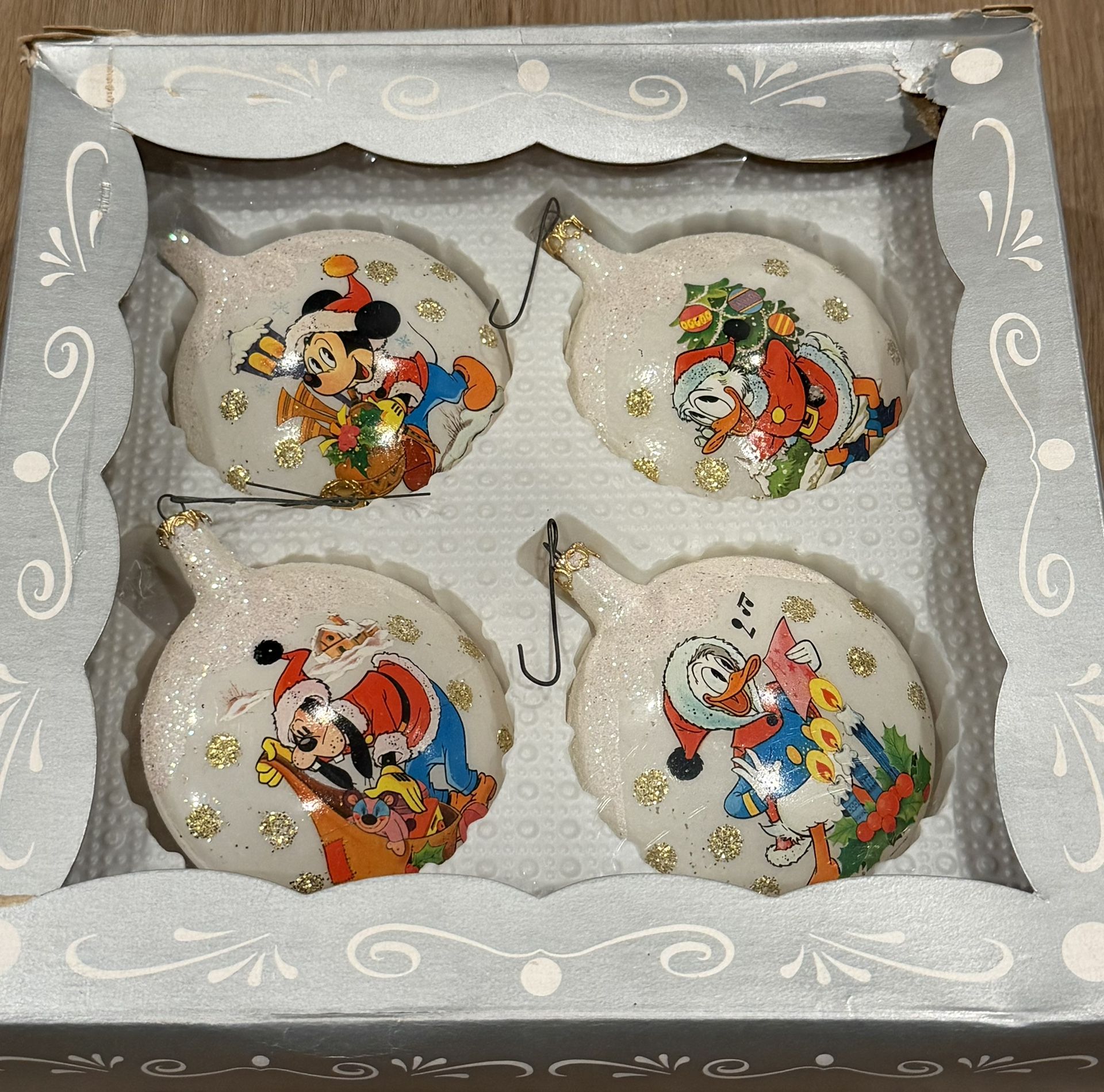 Vintage Disney Glass Ornaments Made For Kurt  Adler Inc.