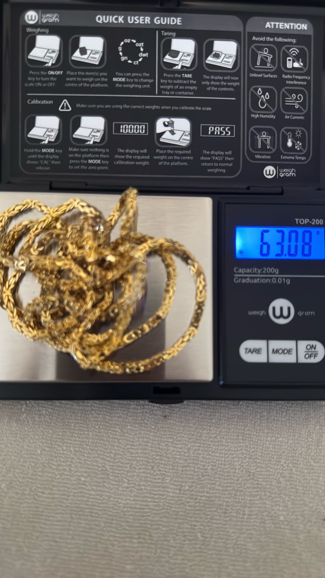 18k Double Gold Chain
