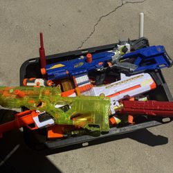 Assorted Nerf Gun Lot 