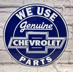 CHEVROLET TIN SIGN 