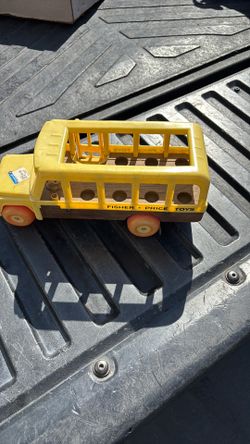 Fisher price toy bus old school
