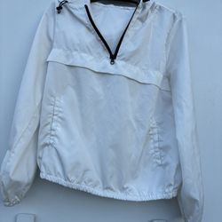 White Winderbreaker