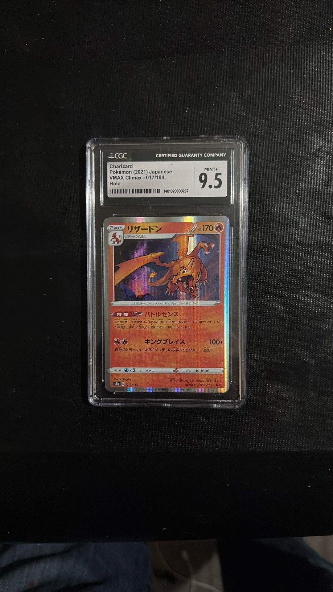 Charzard 2021 Vmax Holo  Cgc Graded 9.5