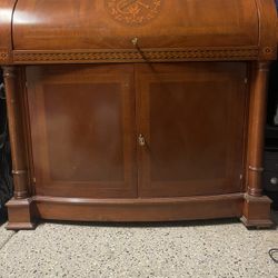 Antique Dry Bar Solid Wood 