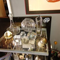 Pure Italian Crystal Items Marble Big Circle Balls Withstand Very Expensive A Lot Clocks Made Of Crystal Jars And More