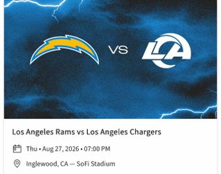 LA Rams vs LA Chargers tonight 8/27