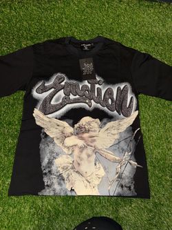 Mixed Emotion Black Graphic T-Shirt with Tags