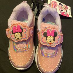 Girls Mickey Mouse Tennis Shoes  Size 9  New 