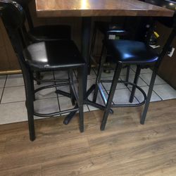 30 BAR STOOLS leather Black