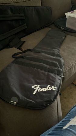 Fender black soft gig bag for an electric guitar