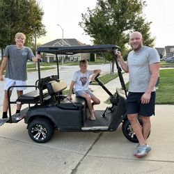 EZGO 36V Golf Cart - NEW Lithium Battery + LED Lights + Rear Seat!”