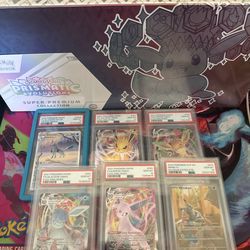 Pokemon prismatic SPC and graded cards