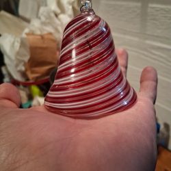Murano Glass Peppermint Xmas Decoration 