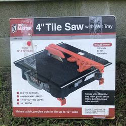 Drill Master 4 inch Tile Saw  OPEN BOX
