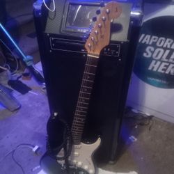 Pyle  1200 Watt Pkrk212 With FIOO Dac And Headset  Amp, With A Fender Electric Guitar