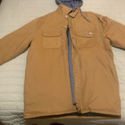Dickies-style hooded work jacket 