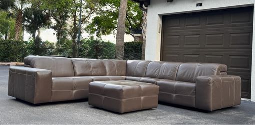 Sectional Couch/Sofa - Natuzzi - Leather - Delivery Available 🚛