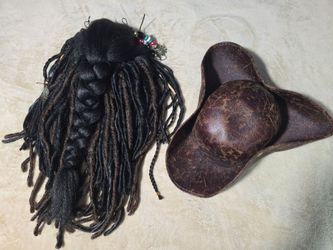 Pirates of the Caribbean wig and hat