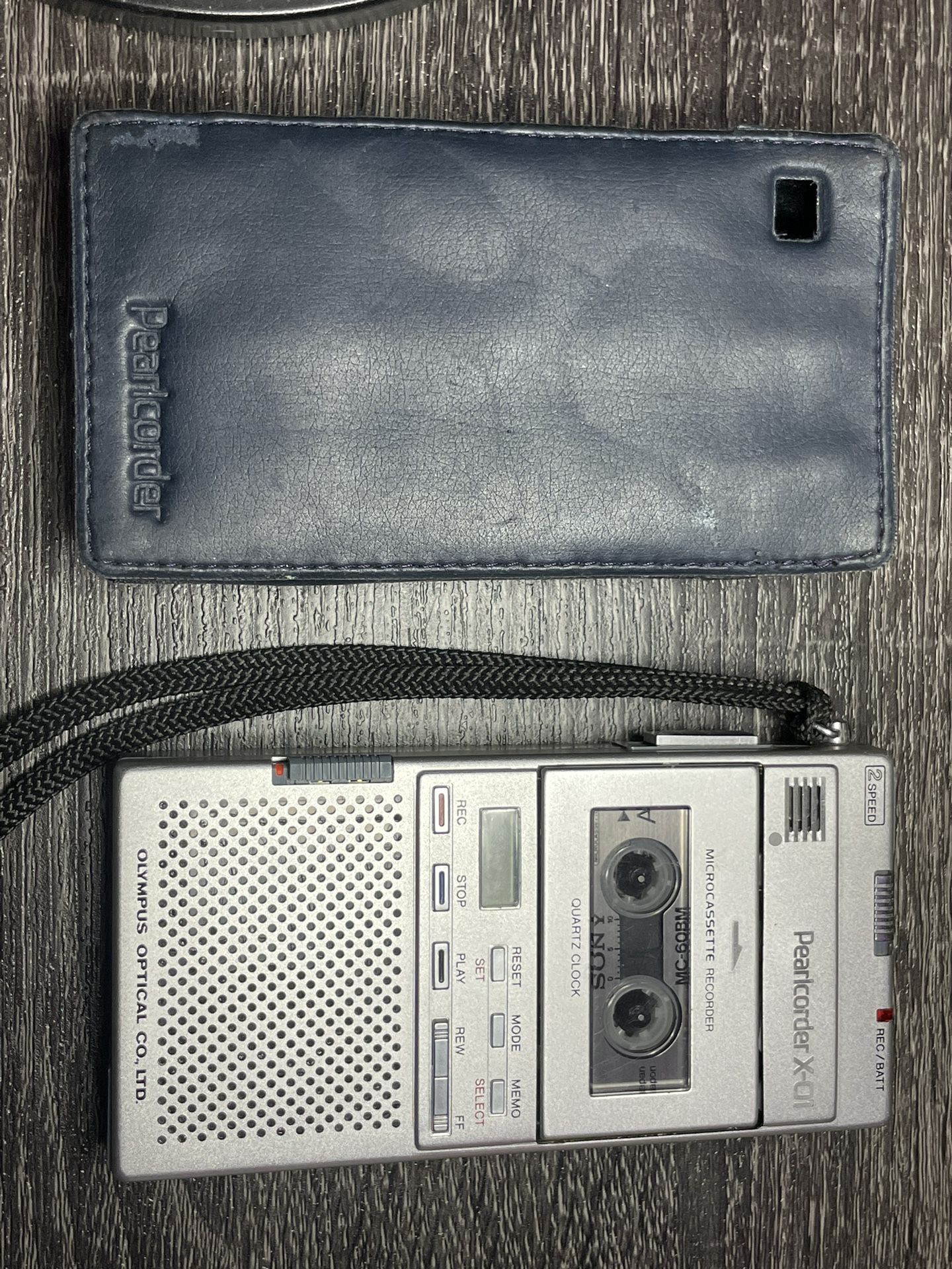 Rare Vintage Olympus Pearlcorder X-01 Microcassette Recorder Made In Japan Mint