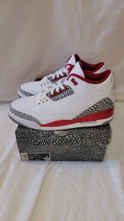Jordan 3 Retro Cardinal Red Size 10.5