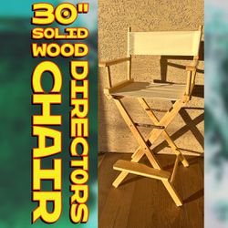 Directors Chair (Natural/Wheat Canvas)