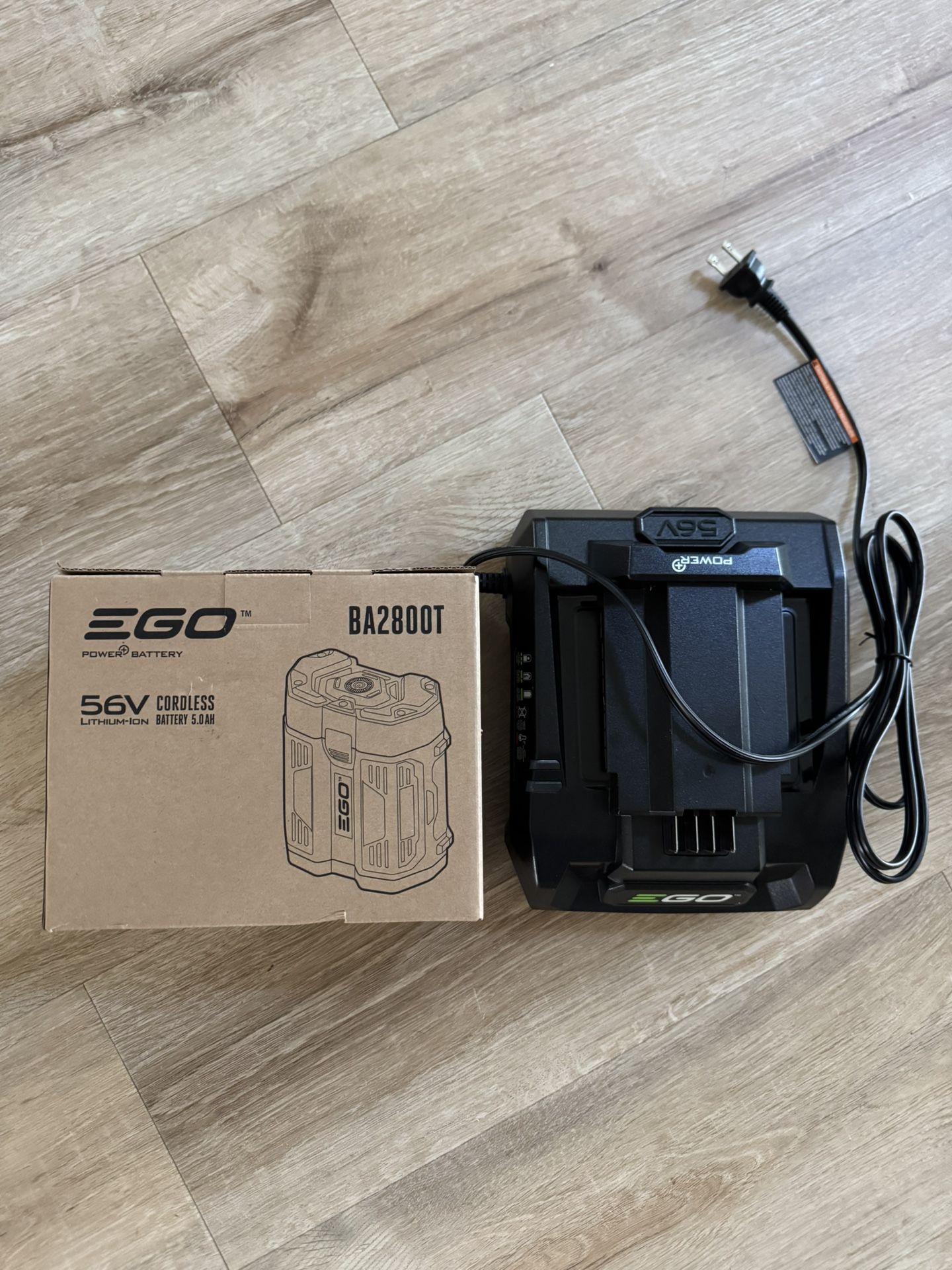 Ego BA2800T 5 aH 56V Battery + Charger NEW