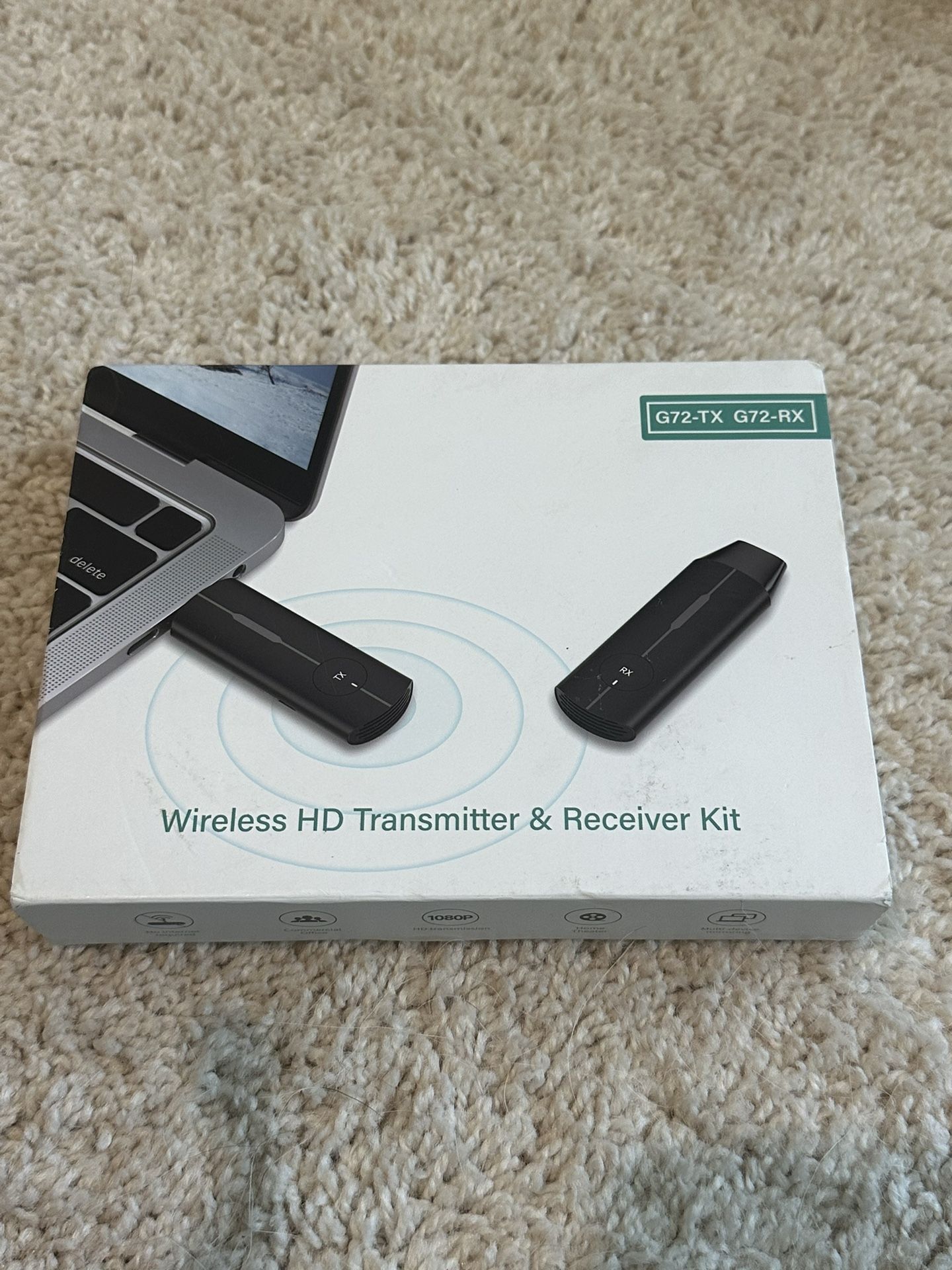 Wireless HD Transmitter & Receiver Kit G72-TX G72-RX HD Transmission NIB