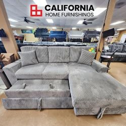 Pull Out Sectional Sofa with Storage