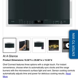 New In Box GE Profile Stainless Microwave