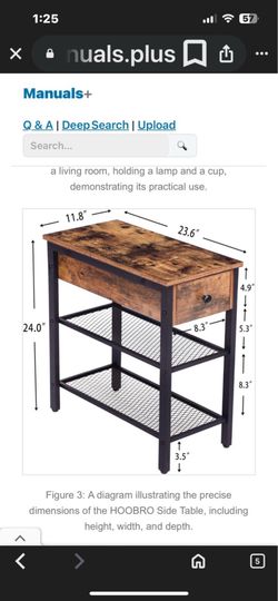 Hoobro Side Table