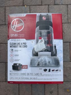 HOOVER SmartWash Automatic Cordless Upright Carpet Cleaner (480 retail)