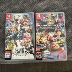 Super Smash Bros. Ultimate & Mario Kart Deluxe 8 Deluxe- Nintendo Switch 
