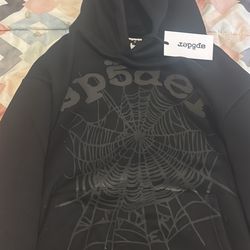 Sp5der Black Hoodie 