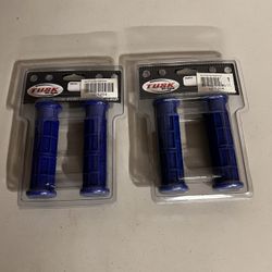 Two Pairs Of Blue Quad Atv Handlebar Grips $5 Each