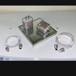 Blinged Out “C” Lighting Chargers 