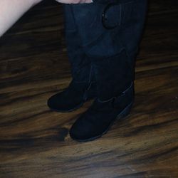 Knee High Faux Suede Boots