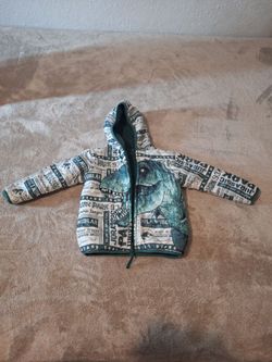 Jurassic Park Kids Hooded Puffer Jacket