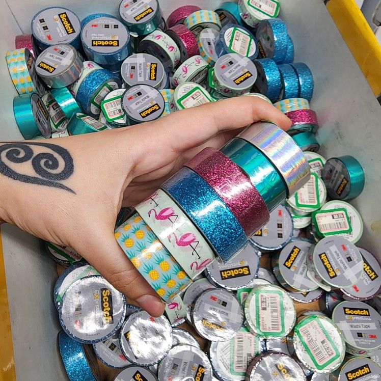 Lot Of Scotch Washi Tapes Aprx 200 To 250 Rolls for Sale in