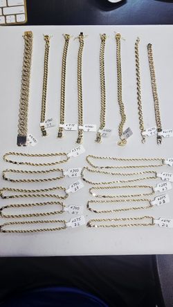 10k And 14k Bracelets (Prices On Pictures)