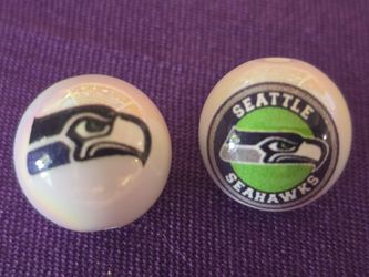 Seattle Seahawks Logo Acrylic 15mm Beads