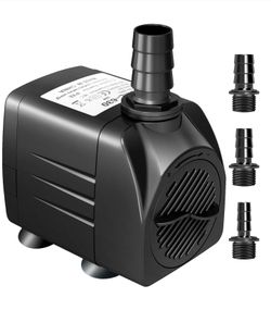 SUBMERSIBLE PUMP 30W FOUNTAIN WATER PUMP WITH 3 NOZZLES 550GPH