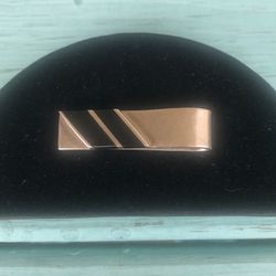 Nice Vintage Mens Mexico Taxco Sterling Silver .925 Black Onyx Money Clip 18.2 G
