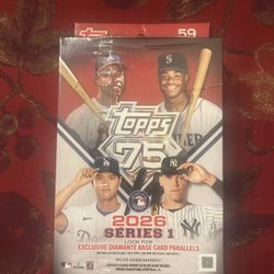 2026 MLB Topps 75 Series 1 Baseball Hanger Box - Sealed 
