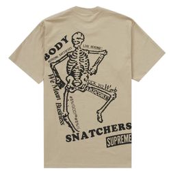 SUPREME BODY SNATCHERS TEE KHAKI SIZE X-LARGE 
