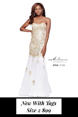 New With Tags Size 2 Formal Gown $99